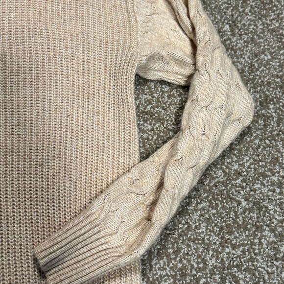 St. John's Bay Cable Knit Turtleneck Sweater Dress Small - Picture 7 of 10